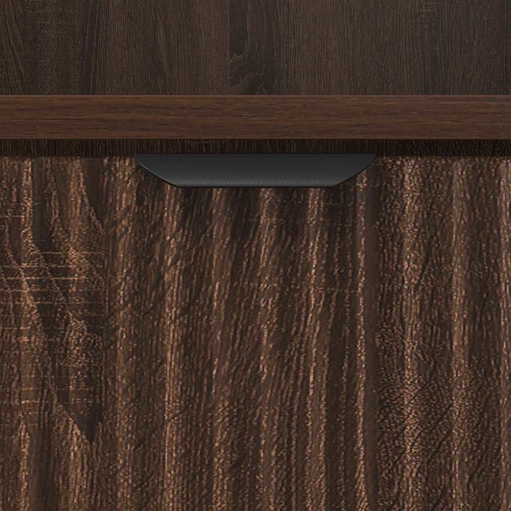 Bedside Table Brown oak 49 x 36 x 61 cm Engineered wood